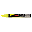 Uni Chalk Marker 1.8-2.5mm Bullet Tip Fluoro Yellow PWE5M